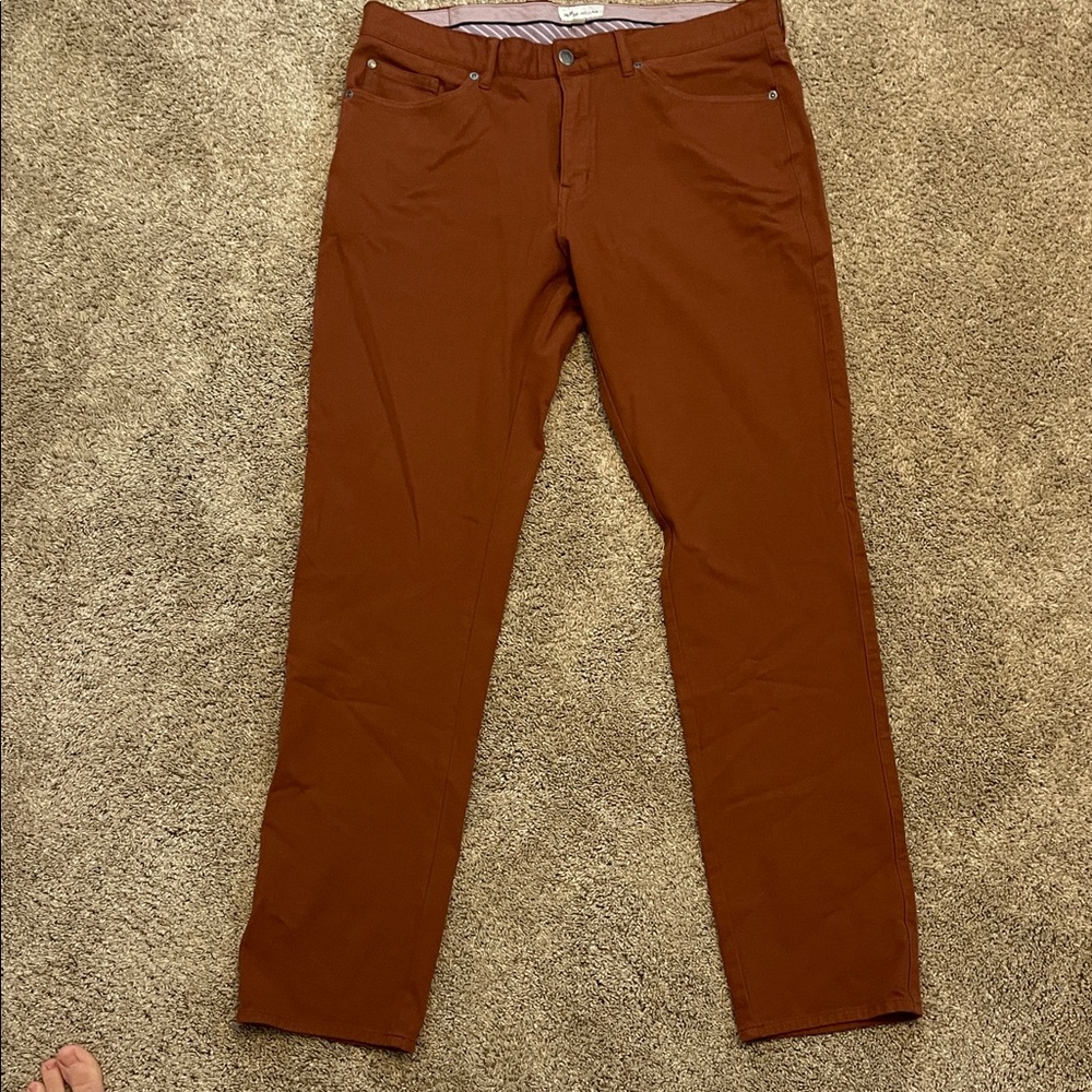 Peter Millar Men's Rust Chinos
